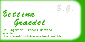 bettina graedel business card